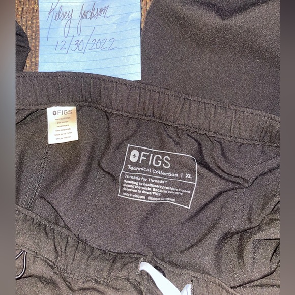 Mens Figs Black pants size XL - Picture 4 of 7